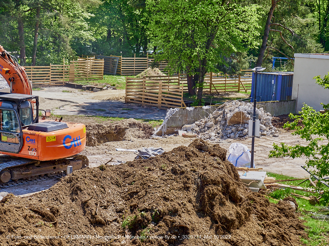 10.05.2022 - Baustelle am Haus für Kinder in Neuperlach